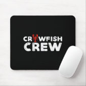 Crawfish Crew Funny Crayfish Cajun Matching Men Wo Muismat (Met muis)
