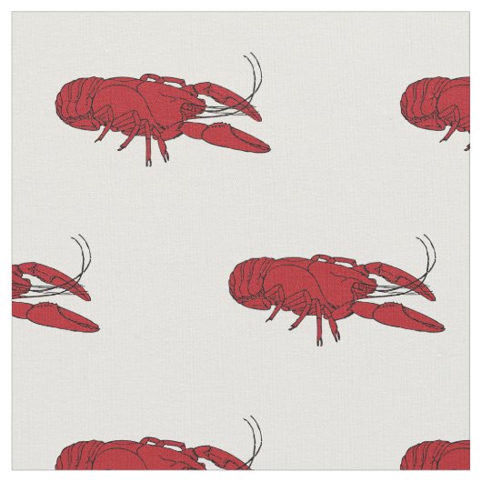 Crawfish Fabric Stof (Close Up)