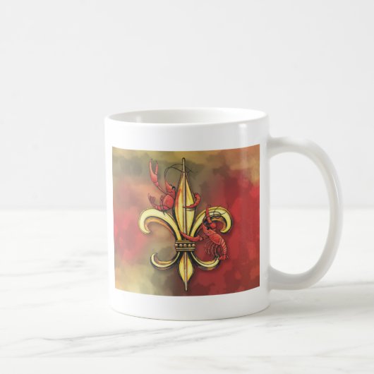 Crawfish Fleur De Lis Koffiemok (Rechts)
