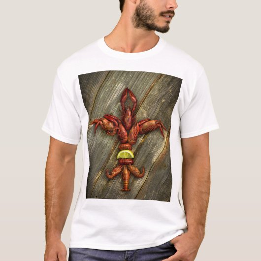 Crawfish Fleur-De-Lis T-Shirt (Voorkant)