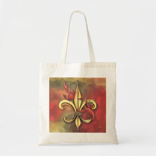 Crawfish Fleur De Lis Tote Bag (Voorkant)