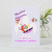 Crawfish Fleur de Lys Bridal Shower Kaart (Staand voorkant)