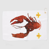 Crawfish Golf Towel Golfhanddoek (Horizontaal)