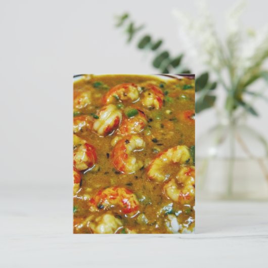 Crawfish Gumbo Briefkaart (Staand voorkant)