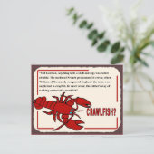 Crawfish History Briefkaart (Staand voorkant)