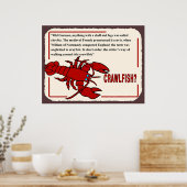 Crawfish History, wat is de naam? Poster (Keuken)