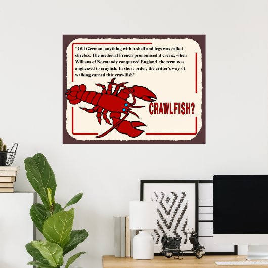 Crawfish History, wat is de naam? Poster (Thuiskantoor)