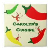 Crawfish Hot Pepper Personalized Tile Tegeltje (Voorkant)