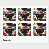 Crawfish Hot Tub Vierkante Sticker (Vel)