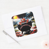 Crawfish Hot Tub Vierkante Sticker (Envelop)