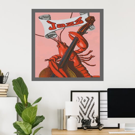 Crawfish Jazz Poster (Thuiskantoor)