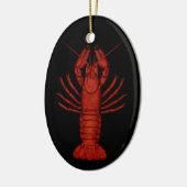 Crawfish Keramisch Ornament (Links)