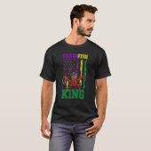 Crawfish King Beads Mardi Gras Flag Dab Kinder Tod T-shirt (Voorkant volledig)