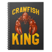 Crawfish King Quote Seafood Foodie Notitieboek (Voorkant)