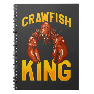 Crawfish King Quote Seafood Foodie Notitieboek