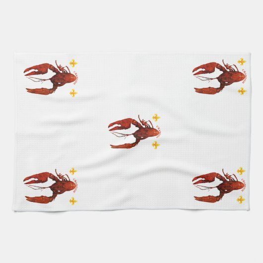 Crawfish Kitchen Towel Theedoek (Horizontaal)