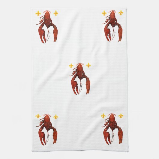 Crawfish Kitchen Towel Theedoek (Verticaal)