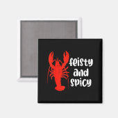 Crawfish Lobster Feisty And Scy Crayfish Men Women Magneet (Voorkant / Achterkant)