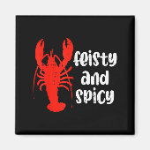 Crawfish Lobster Feisty And Scy Crayfish Men Women Magneet (Voorkant)