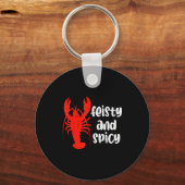 Crawfish Lobster Feisty And Scy Crayfish Men Women Sleutelhanger (Voorkant)