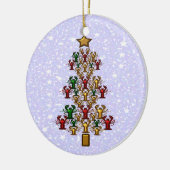 Crawfish Lobster kerstboom Keramisch Ornament (Links)