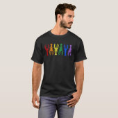 Crawfish Mardi Gras LGBTQ Rainbow Gay Pride LGBT T-shirt (Voorkant volledig)