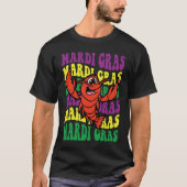 Crawfish Mardi Gras Retro Mudbug Carnival Parade C T-shirt (Voorkant)