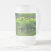 Crawfish Medium Time Frosted Glass Beer Mok (Voorkant rechts)