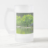 Crawfish Medium Time Frosted Glass Beer Mok (Links)