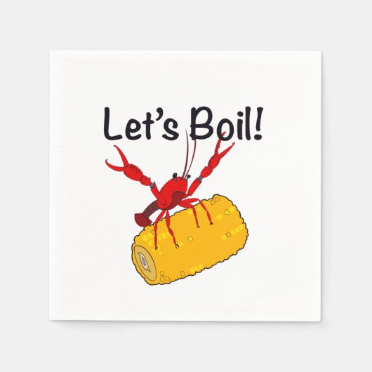 Crawfish Napkins Servet (Voorkant)