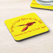 Crawfish ontwerp bier onderzetter (Linkerzijde)