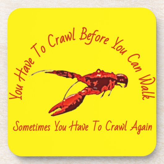 Crawfish ontwerp bier onderzetter (Voorkant)