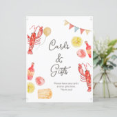 Crawfish Party Cards & Gifts Sign (Staand voorkant)