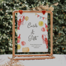 Crawfish Party Cards & Gifts Sign
