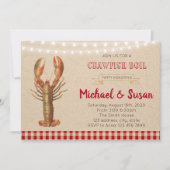 Crawfish party-uitnodiging kaart (Voorkant)