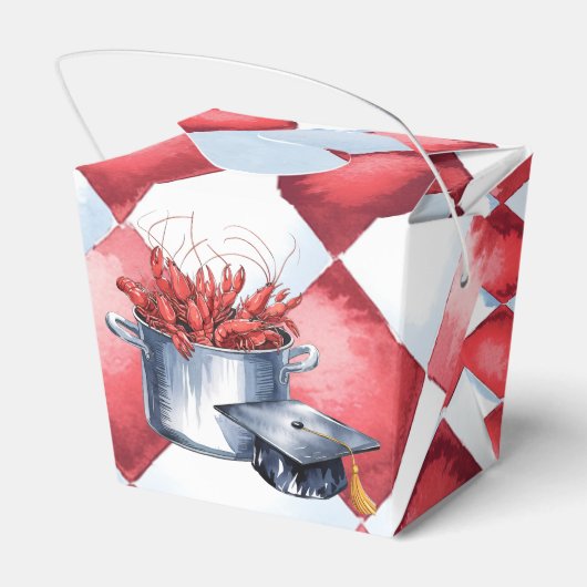 Crawfish & Petten: een gekookt Afstuderen Bedankdoosjes (Achterkant)