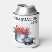 Crawfish & Petten: een gekookt Afstuderen Blikjeskoeler (Blikje Voorkant)