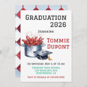 Crawfish & Petten: een gekookt Afstuderen Kaart (Voorkant / Achterkant)