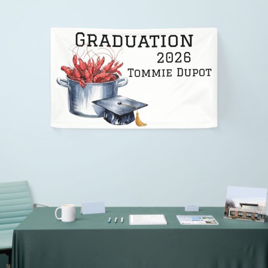 Crawfish & Petten: een gekookt Afstuderen Spandoek (Beurs)