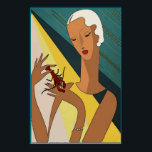 Crawfish Pinch Tail Art Deco Poster<br><div class="desc">Crawfish Pinch Tail Art Deco</div>