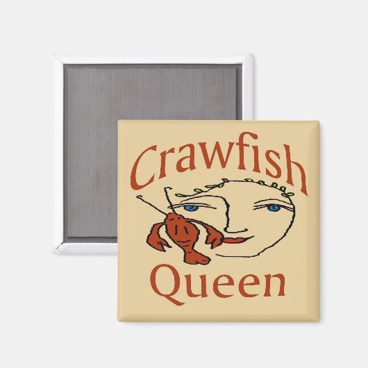 Crawfish Queen Abstract Magneet (Voorkant / Achterkant)