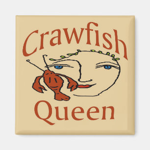 Crawfish Queen Abstract Magneet