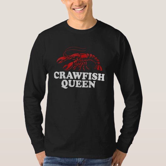 Crawfish Queen Crawfish Boil Mardi Gras Cajun Par T-shirt (Voorkant)