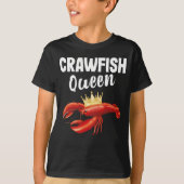 Crawfish Queen Zee Food Restaurant Lover T-shirt (Voorkant)