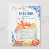 Crawfish Seafood Boil Baby shower Kaart (Voorkant)