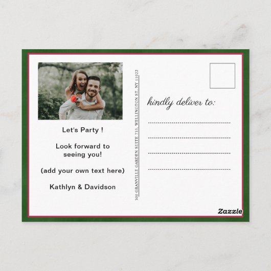 Crawfish Seafood Boil Verloving Fotouitnodiging Briefkaart (Achterkant)