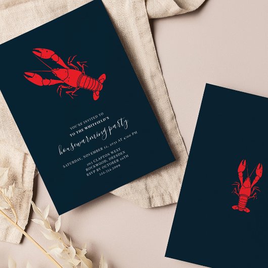 Crawfish Seafood Housewarming Aankondiging