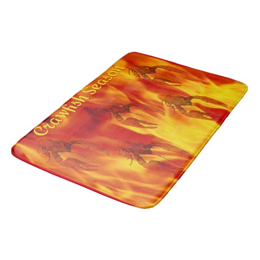 Crawfish Season Bath Mat (Gekanteld)