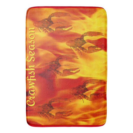 Crawfish Season Bath Mat (Voorkant Verticaal)