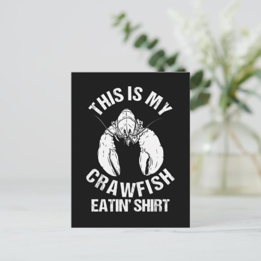 Crawfish Season Boil Crawfish Eten Briefkaart (Staand voorkant)